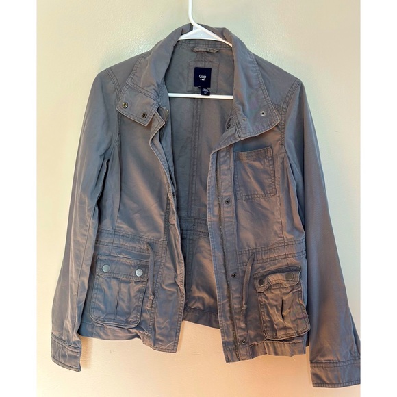GAP Jackets & Coats Grey Utility Jacket Small Poshmark